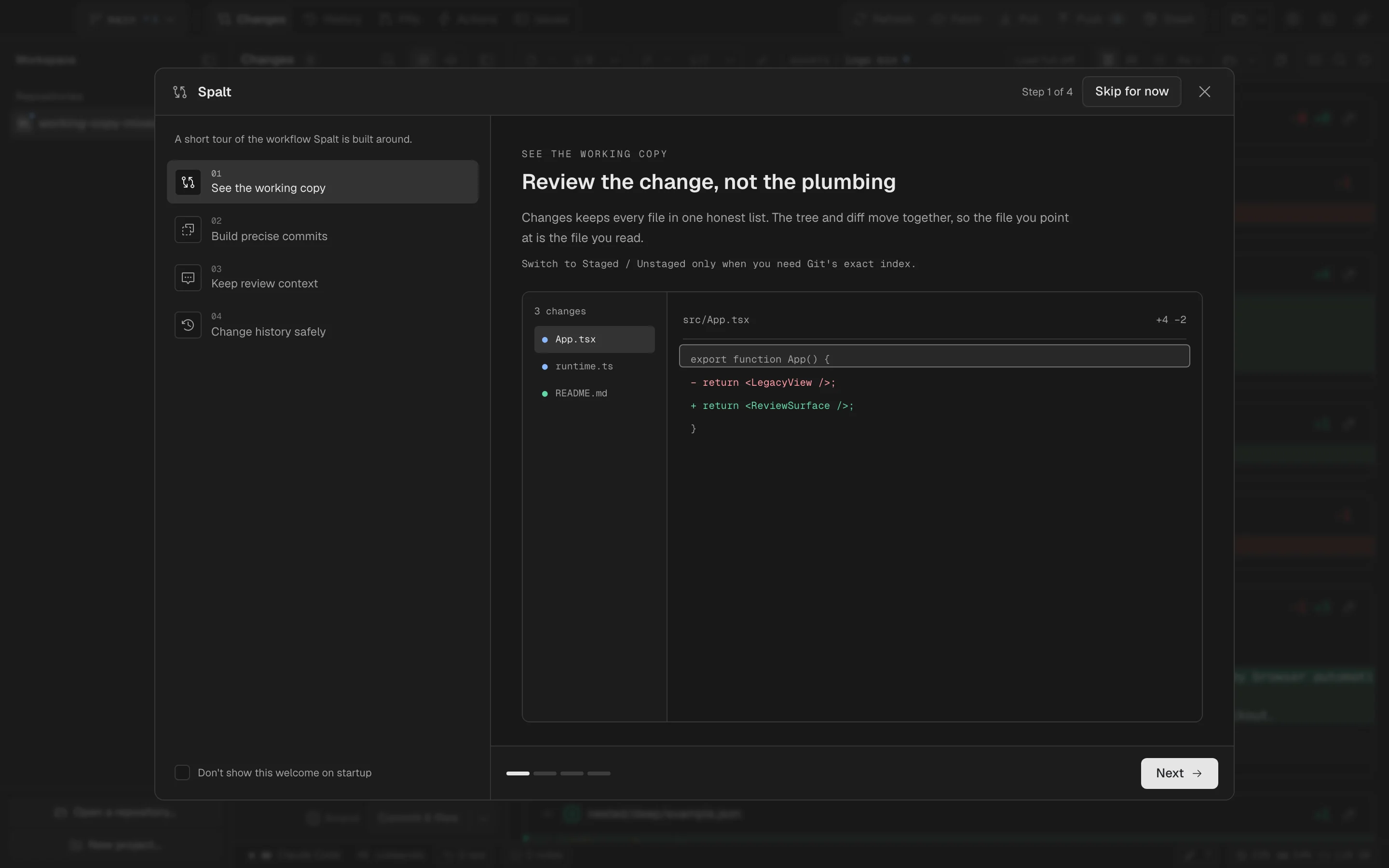Spalt’s workspace welcome and repository setup
